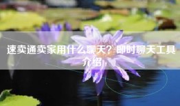 速卖通卖家用什么聊天？即时聊天工具介绍