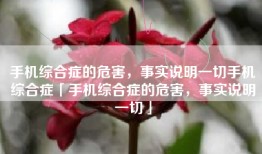 手机综合症的危害，事实说明一切手机综合症「手机综合症的危害，事实说明一切」
