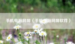 手机电脑同屏（手机电脑同屏软件）