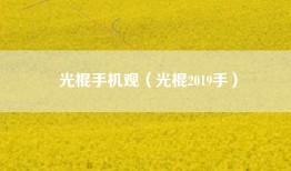 光棍手机观（光棍2019手）