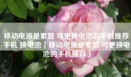 移动电源是累赘 可更换电池的手机推荐手机 换电池「移动电源是累赘 可更换电池的手机推荐」
