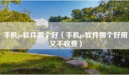 手机ps软件哪个好（手机ps软件哪个好用又不收费）