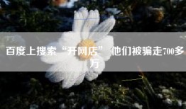 百度上搜索“开网店” 他们被骗走700多万