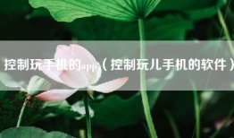 控制玩手机的app（控制玩儿手机的软件）