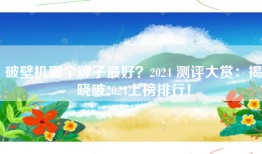 破壁机哪个牌子最好？2024 测评大赏：揭晓破2024上榜排行！
