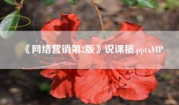 《网络营销第2版》说课稿.pptxVIP