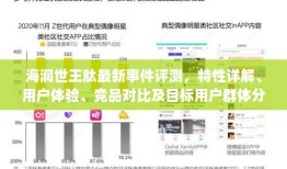 海润世王肽最新事件评测，特性详解、用户体验与竞品对比，目标用户群体深度分析