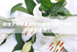 清理大师快速版手机清理大师「清理大师快速版」