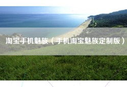 淘宝手机魅族（手机淘宝魅族定制版）