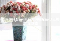 如何做抖音蓝v 抖音如何解除蓝v认证绑定 全攻略