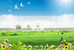 华为云速建站购买了不能用吗-华为云云速云盘