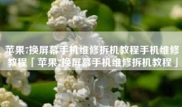苹果7换屏幕手机维修拆机教程手机维修教程「苹果7换屏幕手机维修拆机教程」