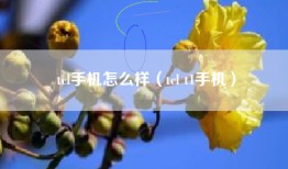 tcl手机怎么样（tcl t1手机）