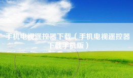 手机电视遥控器下载（手机电视遥控器下载手机版）