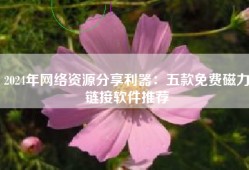 2024年网络资源分享利器：五款免费磁力链接软件推荐