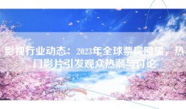 影视行业动态：2023年全球票房回暖，热门影片引发观众热潮与讨论