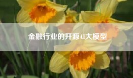 金融行业的开源AI大模型