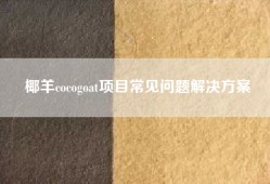 椰羊cocogoat项目常见问题解决方案