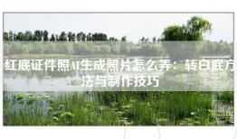 红底证件照AI生成照片怎么弄：转白底方法与制作技巧