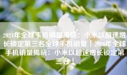 2024年全球手机销量揭晓：小米以超速增长锁定第三名全球手机销量「2024年全球手机销量揭晓：小米以超速增长锁定第三名」