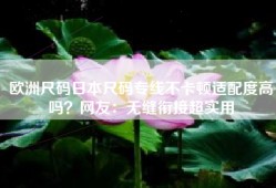 欧洲尺码日本尺码专线不卡顿适配度高吗？网友：无缝衔接超实用