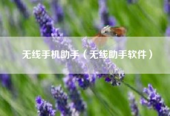 无线手机助手（无线助手软件）