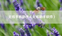 无线手机助手（无线助手软件）