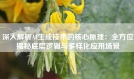深入解析AI生成技术的核心原理：全方位揭秘底层逻辑与多样化应用场景