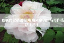 互联网营销语句(电商文案创作与写作技巧（八）)