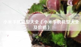 小米手机机型大全（小米手机机型大全及价格）
