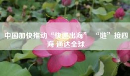 中国加快推动“快递出海” “链”接四海 通达全球