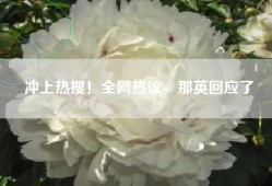 冲上热搜！全网热议，那英回应了
