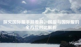 探究国际服手游差异，国服与国际服的全方位对比解析