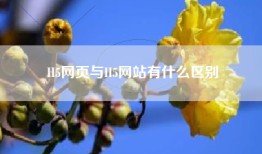 H5网页与H5网站有什么区别