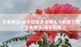 合金弹头6金手指版合金弹头手机版下载「合金弹头6金手指版」
