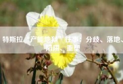 特斯拉“产能地狱”往事：分歧、落地、陷阱、重塑