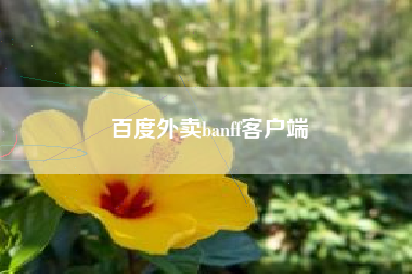 百度外卖banff客户端
