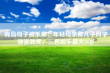 青岛母子被杀案：年轻母亲被儿子同学侵害致死，三名凶手最大16岁