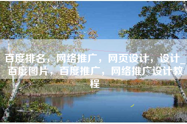 百度排名，网络推广，网页设计，设计_百度图片，百度推广，网络推广设计教程