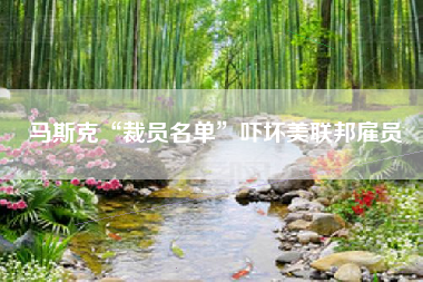 马斯克“裁员名单”吓坏美联邦雇员