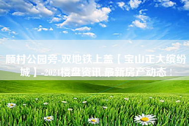 顾村公园旁-双地铁上盖【宝山正大缤纷城】-2024楼盘资讯,最新房产动态 !