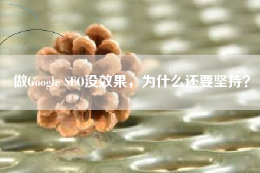 做Google SEO没效果，为什么还要坚持？