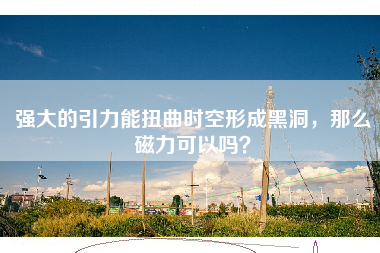 强大的引力能扭曲时空形成黑洞，那么磁力可以吗？