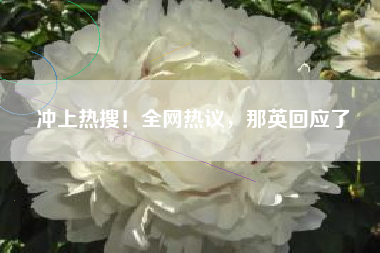 冲上热搜！全网热议，那英回应了