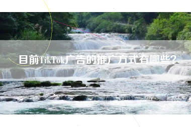 目前TikTok广告的推广方式有哪些？