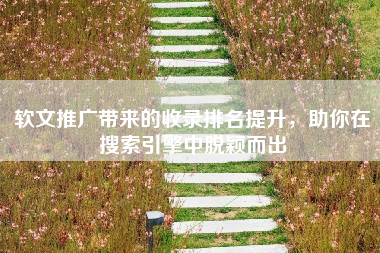 软文推广带来的收录排名提升，助你在搜索引擎中脱颖而出