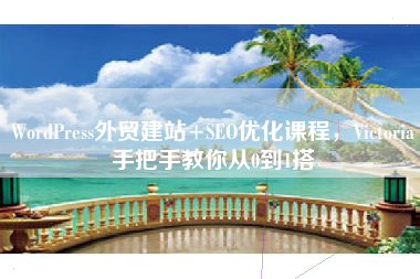 WordPress外贸建站+SEO优化课程，Victoria手把手教你从0到1搭