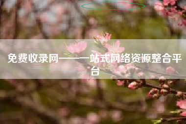 免费收录网——一站式网络资源整合平台
