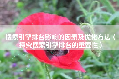 搜索引擎排名影响的因素及优化方法（探究搜索引擎排名的重要性）