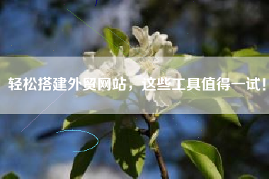 轻松搭建外贸网站，这些工具值得一试！
